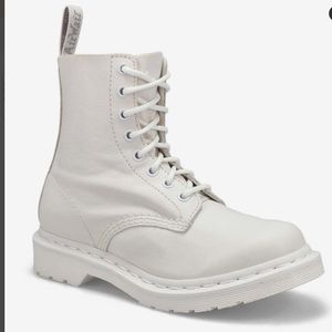 Dr. Martens 1460 Pascal Mono 8-eye White Boot Women's Size 9